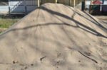 Pile,Of,River,Sand,Prepared,On,The,Ground,For,Construction,