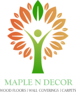 MAPLE N DECORE logo trace ( BLACK TAGLINE )